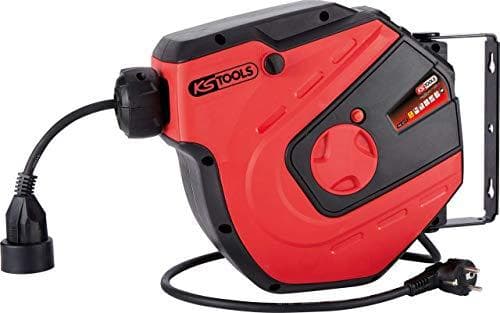 KS TOOLS Werkzeuge-Maschinen GmbH værkstedskabelrulle, 15m, 1,5mm² (150.4217)