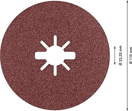 Bosch Expert R781 - slipskiva - för stål, rostfria stålplåtar - 5 stycken - 115 mm - X-LOCK - korn: G60