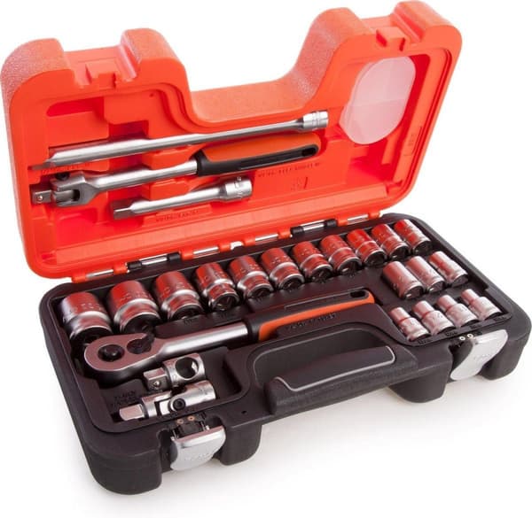 Bahco S240 24-delad spärr- och uttagssats - 1/2"