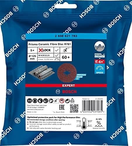 Bosch Expert R781 - hiomalaikka - ruostumattomalle teräkselle, teräs - 5 kappaletta - 125 mm - karkeus: 60