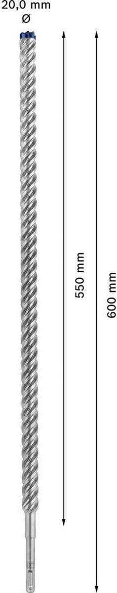 Bosch Tilbehør EXPERT SDS plus-7X 2608900144 Borehammer 1 stk(e) 20,00 mm Kombilængde 600 mm SDS-Plus 1 stk.