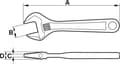 Miniatyrbillede 3 af 4: Bahco 31 80 serie justerbar skruenøgle - 32mm - 205mm