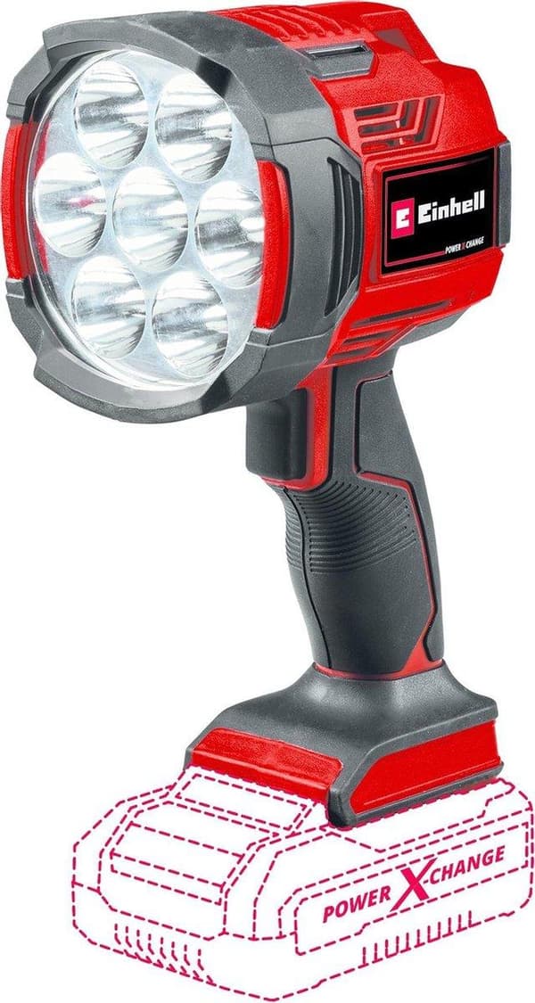 Einhell TE-CL 18/2500 LiAC-Solo Batterilampe Sort, Rød