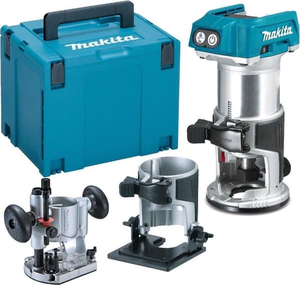 Makita DRT50ZJX2 18V Li-Ion batteri topp/kantskärare och trimmerkropp i Mbox