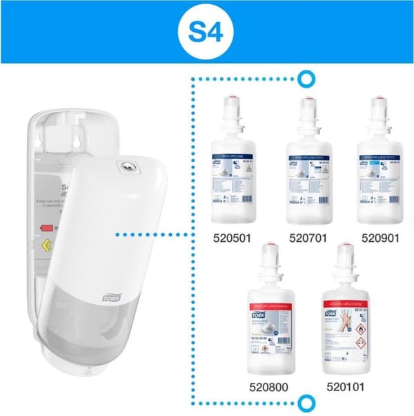 Tork S4 dispenser med Intuition™-sensor (svart)