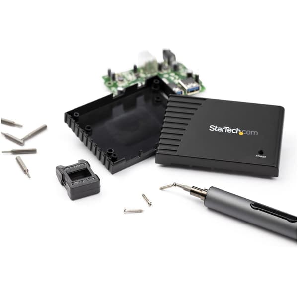 StarTech 55-bit elektrisk præcisionsskruetrækkersæt, bærbart/minibatteridrevet bitdriversæt til reparation af elektronisk, bærbar computer, computer,