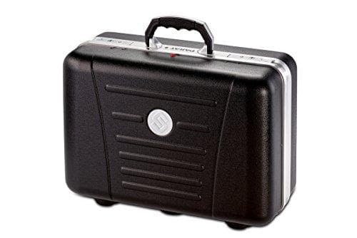 Parat værktøjskasse / værktøjskasse CLASSIC Plus TSA Lock (værktøjskuffert, dokumentrum og lås, materiale: X-ABS plastik; sort (tom - uden indhold))