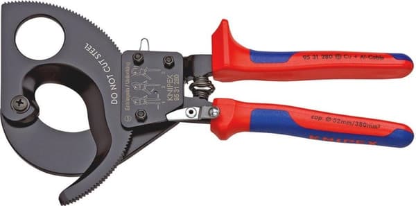 Knipex 9531280 Kaapelileikkuri räikkä periaate - 280mm