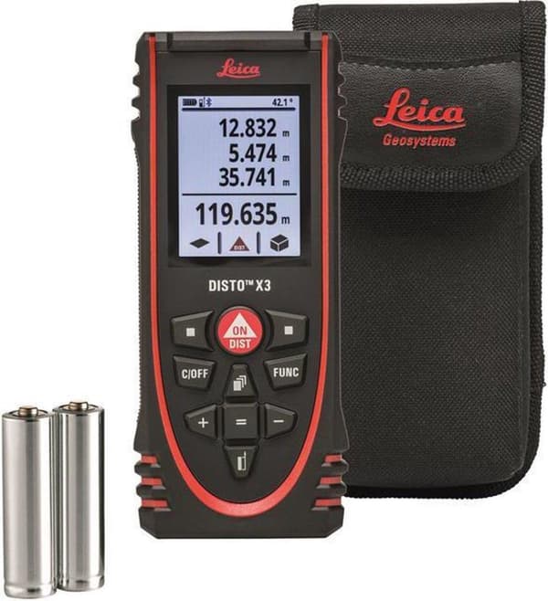 Leica Disto X3 Avståndsmätare i väska - bluetooth - 150m