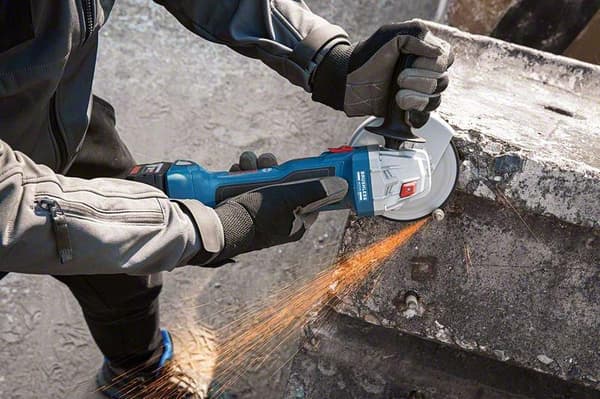 Bosch GWS 18V-7 Professional - vinkelsliber - ledningsfri - 125 mm - 2 batterier - 18 V (06019H9005)