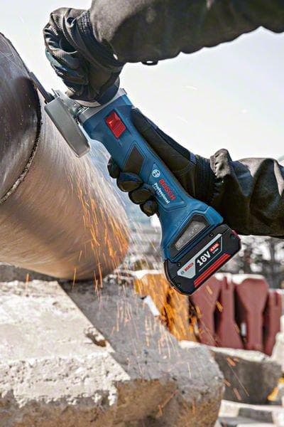 Bosch GWS 18V-7 Professional - vinkelsliber - ledningsfri - 125 mm - 2 batterier - 18 V (06019H9005)