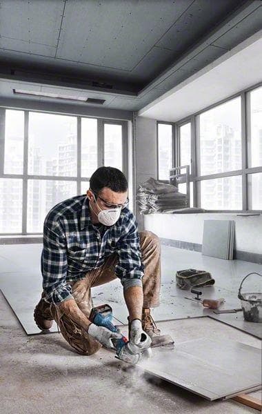 Bosch GWS 18V-7 Professional - vinkelsliber - ledningsfri - 125 mm - 2 batterier - 18 V (06019H9005)