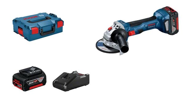 Bosch GWS 18V-7 Professional - kulmahiomakone - johdoton - 125 mm - 2 akkua - 18 V (06019H9005)