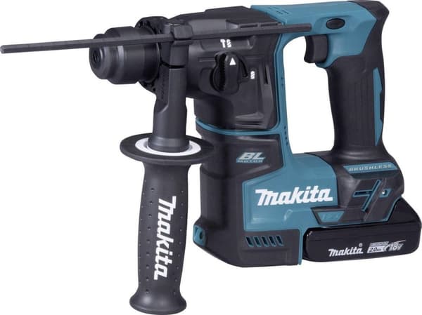 Makita DHR171RAJ 18V Li-Ion batteri SDS-plus hammerboresæt (2x 2,0Ah batteri) i Mbox - 1,2J - børsteløs