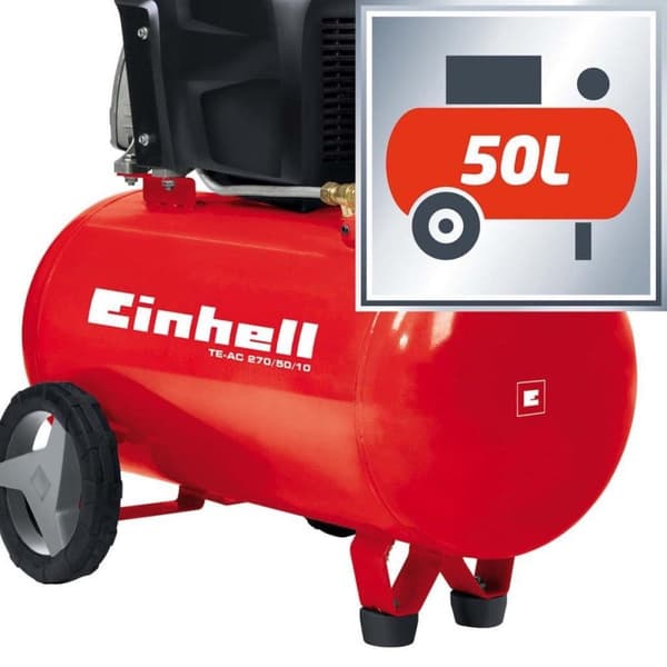 Einhell TE-AC 270/50/10 Kompressor - 1800W - 10 bar - 50L