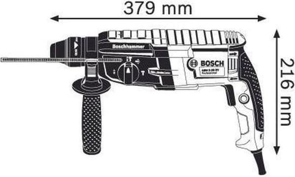 Bosch Professional GBH 2-28 Borehammer - 880 Watt - 3,2 J - Med L-BOXX