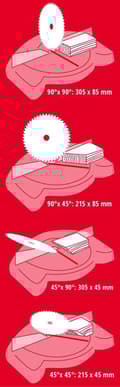 Miniatyrbild 2 av 8: EINHELL TC-SM 254 radiell kap- och geringssåg