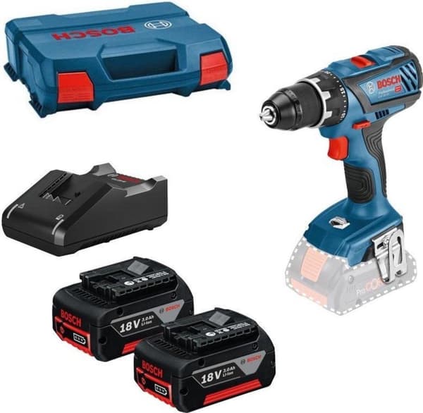 Bosch GSB 18V-28 18V Li-Ion batteri slagbore-/skruetrækker sæt (2x 3,0Ah batteri) i kuffert