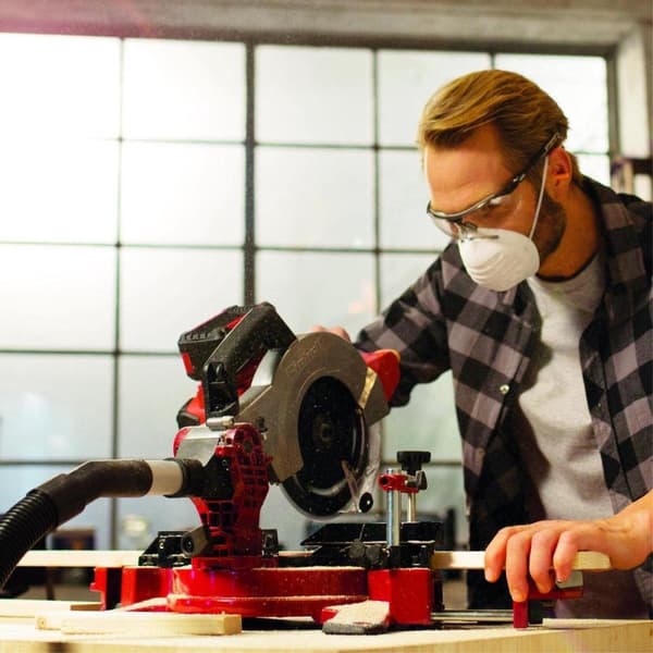 EINHELL johdoton jiirisaha / jiirisaha TE-MS 18/210 Li Solo - Power-X-Change - 18 V - Ø210x30 mm / 40 T - Ilman akkua ja laturia