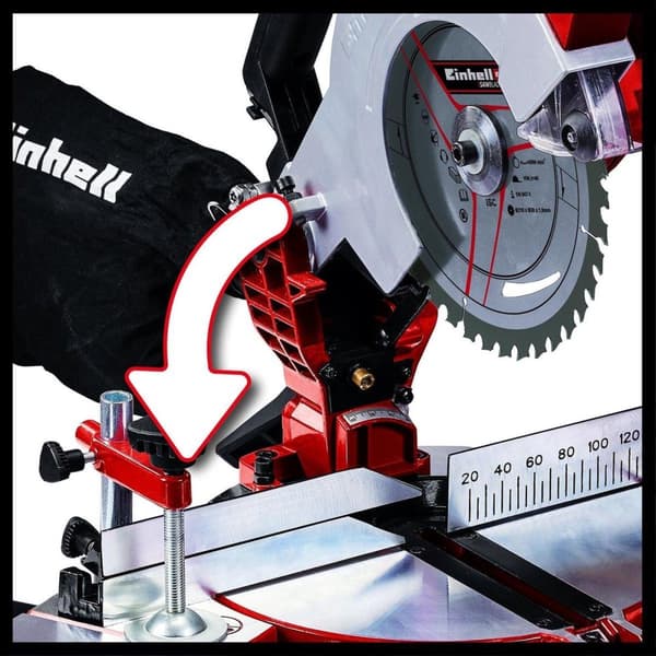 EINHELL johdoton jiirisaha / jiirisaha TE-MS 18/210 Li Solo - Power-X-Change - 18 V - Ø210x30 mm / 40 T - Ilman akkua ja laturia