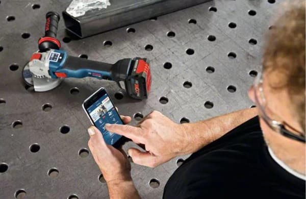 Bosch GWX 18 V-10 SC 18V Li-Ion batteri X-LOCK Vinkelsliber krop i L-Boxx - 125mm - variabel - børsteløs - Simpelthen tilsluttet