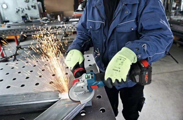Bosch GWX 18 V-10 SC 18V Li-Ion batteri X-LOCK Vinkelsliber krop i L-Boxx - 125mm - variabel - børsteløs - Simpelthen tilsluttet