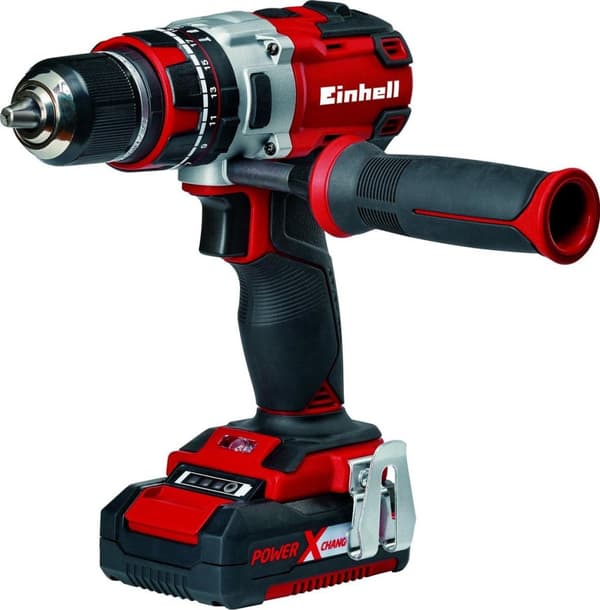 Einhell TE-CD 18 Li-i BL SÆT Akku slagbore-/skruetrækker Power-X-Change - Børsteløs - 18 V / 2000 mAh / Li-Ion - Maks. drejningsmoment: 60 Nm - Inklus