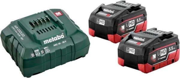 Metabo 685122000 Batteri och batteriladdare för verktyg 18 V 5,5 Ah LiHD