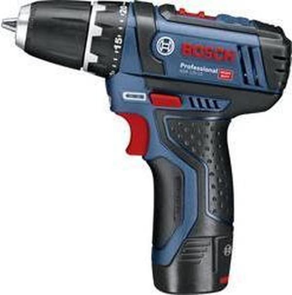 Bosch Professional GSR 12V-15 Akku boremaskine - 12V - Inkl. 2 batterier - Inkl. L-Boxx