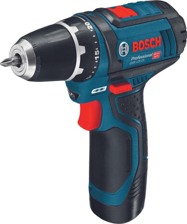 Bosch Professional GSR 12V-15 Akku boremaskine - 12V - Inkl. 2 batterier - Inkl. L-Boxx