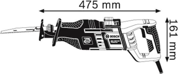 Bosch Professional GSA 1300 PCE mäntäsaha - 1300 wattia - 2 sahanterää ja säilytyslaukku