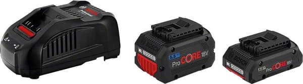 Bosch ProCORE18V 4,0Ah + ProCORE18V 5,5Ah + GAL 1880 CV Professional - Aloitussarja - Akku 2 x - Li-Ion (1600A0214A)