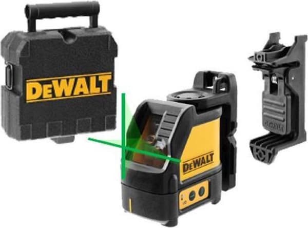 DeWALT DW088CG Selvnivellerende krydslinjelaser i etui - 2 linjer - 15m - Grøn