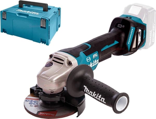 Makita DGA517ZJ akku vinkelsliber i Makpac