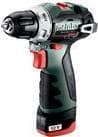 Metabo PowerMaxx BS BL - bore-/skruetrækker - akku - 2 hastigheder - borepatronnøgle 10 mm - 38 N m - 2 batterier - 12 V (601721500)