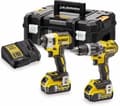 Miniatyrbillede 3 af 6: DeWalt DCK266P2T Combiset - Akku hammer/skrueboremaskine + Trådløs slagtrækker - 18V 5.0Ah XR Li-ion