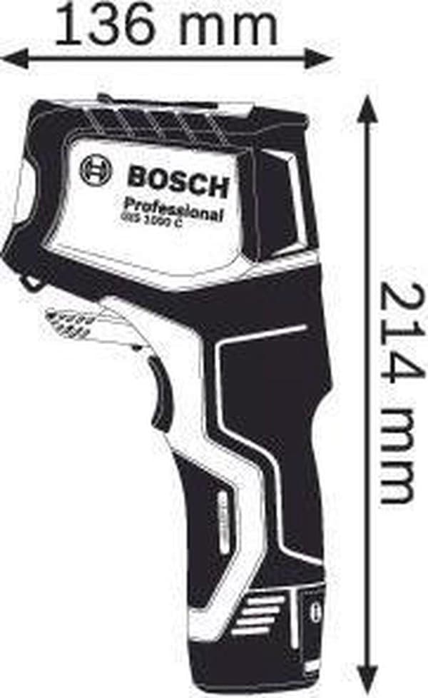 Bosch Professional GIS 1000 C Termometer - Enkel mätning av temperaturer och fukt