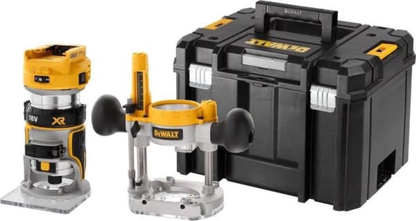 DeWALT DCW604NT 18V Li-Ion batteri top/kantskærerhus i T-STAK