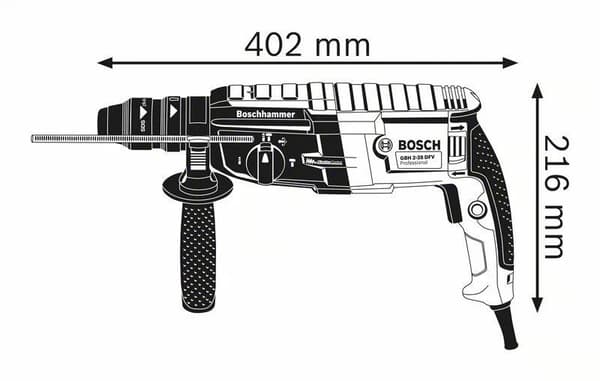 Bosch Professional GBH 2-28 F Borehammer - 880 Watt - 3,2 J - Med opbevaringsæske