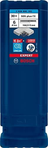 Bosch Expert 7x - borrar - för betong, armerad betong, granit, härdad betong, gnejs - 30 stycken - 6 mm - SDS-plus - längd: 215 mm