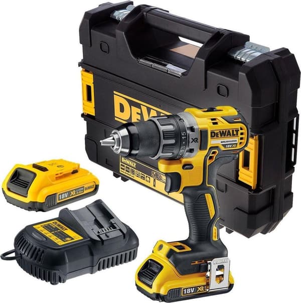 DeWalt DCD791D2 Trådløs boremaskine - 18V 2,0Ah XR Li-ion i T-STAK opbevaringstaske