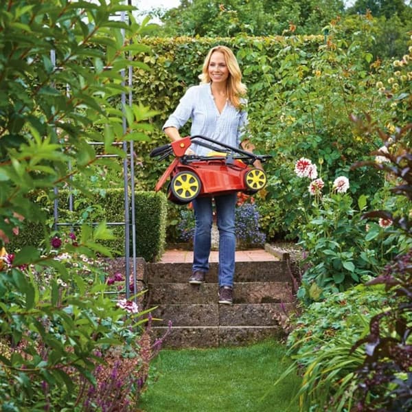 WOLF-Garten A 340 E elektrisk gräsklippare - 1400 W - 34 cm klippbredd - 30 liters uppsamlare - central höjdjustering