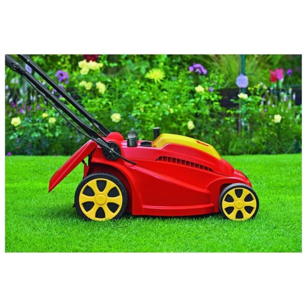 WOLF-Garten A 340 E elektrisk gräsklippare - 1400 W - 34 cm klippbredd - 30 liters uppsamlare - central höjdjustering