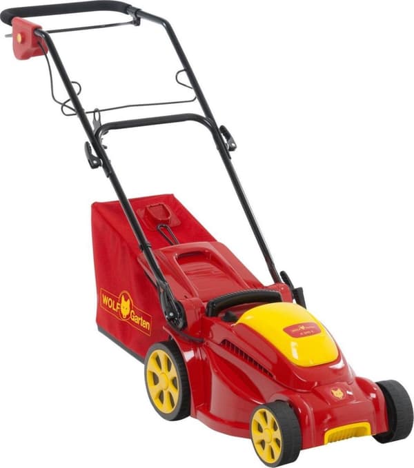 WOLF-Garten A 340 E elektrisk gräsklippare - 1400 W - 34 cm klippbredd - 30 liters uppsamlare - central höjdjustering