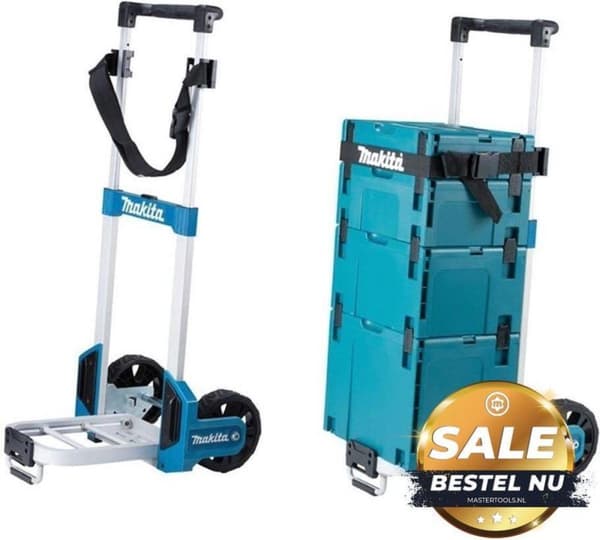 Makita - Mbox vaunu - TR00000001 - Taitettava - Kuormitettava 125 kg asti