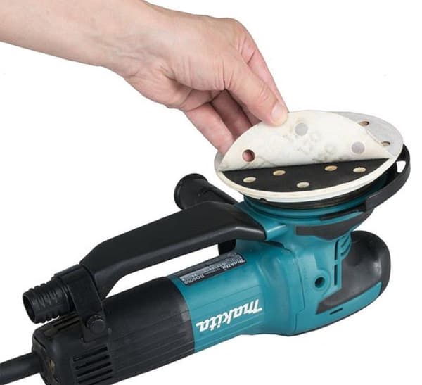Makita BO6050J Random orbital sander i Mbox 150mm 230V