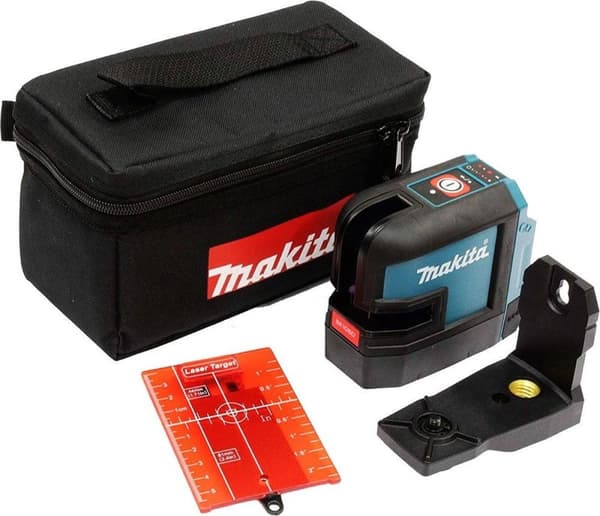 Makita SK105DZ 10,8V Li-Ion batteri korslinjelaserkropp i väska - självnivellerande - röd - 25m