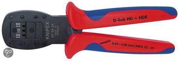 Knipex 97 54 24 Crimpeværktøj D-sub-propper 0,03 til 0,56 mm²