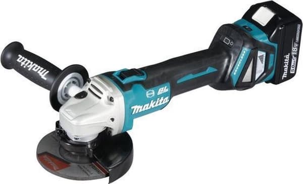 Makita DGA513RTJ - Vinkelsliber - Batteri - Inklusiv 2 batterier