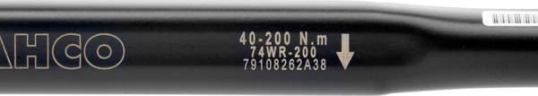 Bahco 74WR-200 Momentnøgle Met ratel, Met doorsteek square, udskiftende 1/2 (12,5 mm) 40 - 200 Nm